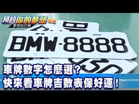 車牌吉數號碼|「81數理車牌號碼吉凶查詢表」，看看你的「車牌數字」是福還是禍